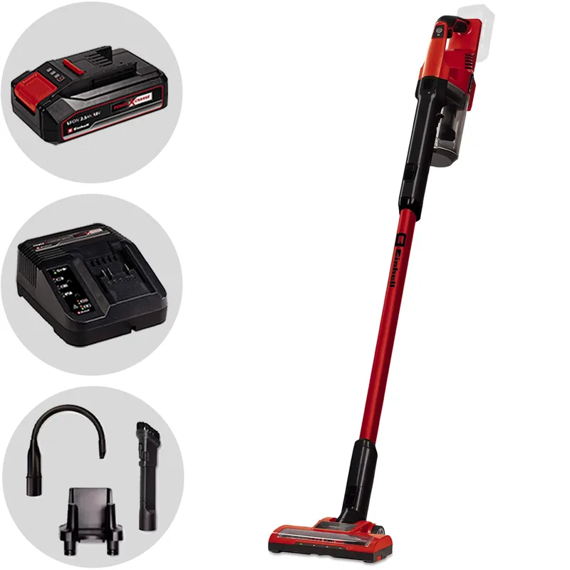 Einhell TE-SV 18 Li - Aspirateur - Balai à batterie - 2 en 1 - 18 V/2,5 Ah
