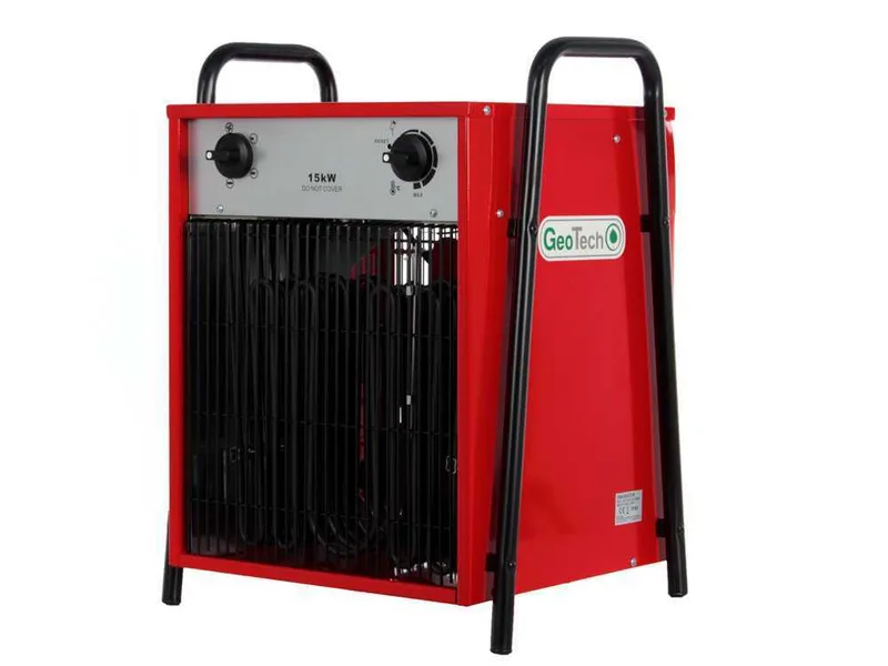 GeoTech EH 1500 T - Générateur d'air chaud électrique avec ventilateur - 15 kW - triphasé