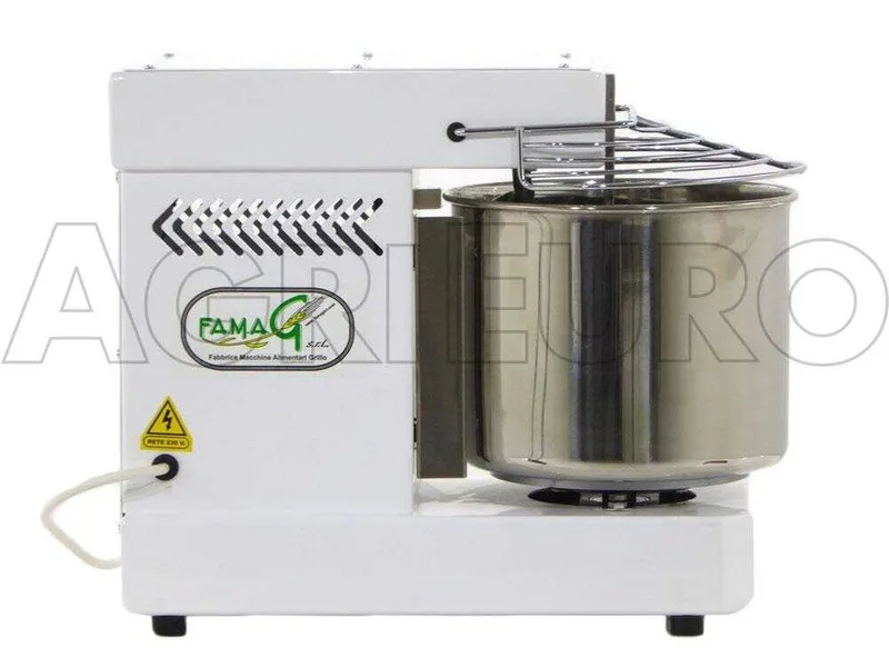 Pétrin à spirale Famag IM 8 à 10 vitesses avec moteur électrique monophasé - 8 KG