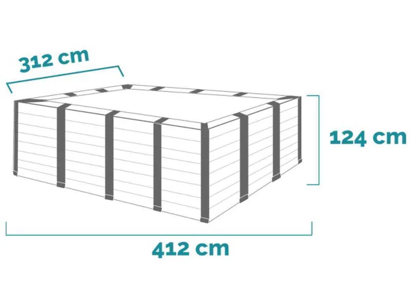 Piscine hors-sol Intex Graphite Grey Panel 26396NP