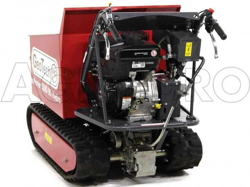Brouette à moteur GeoTech Pro GeoPorter 530D BS Hydro - 12 CV - benne dumper hydraulique 500 kg