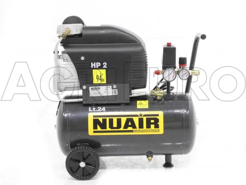 Nuair FC2/24 - Compresseur électrique monophasé - Moteur 2 CV - 24 L