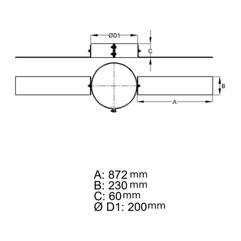 Schiedel support de chevron Ø150 mm brillant