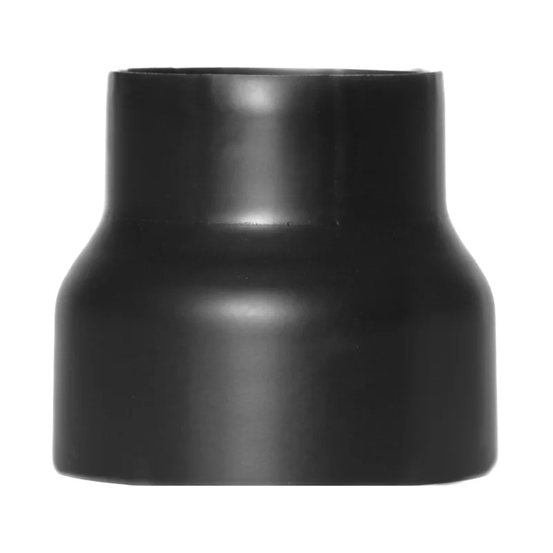 Raik Basic réduction 200mm – 160mm noir pour tuyau de fumée / conduit de fumée