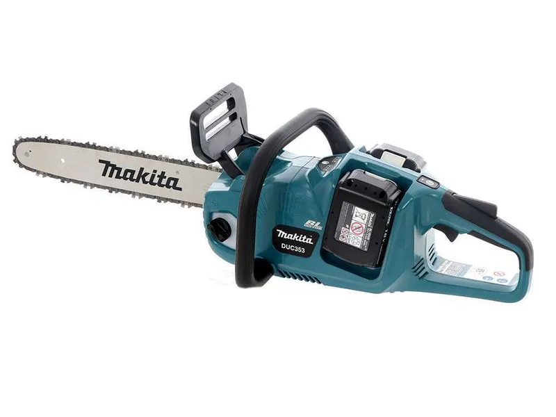 Makita DUC353Z - Tronçonneuse à batterie - 2 x 18 V 5 Ah - Guide de 35 cm