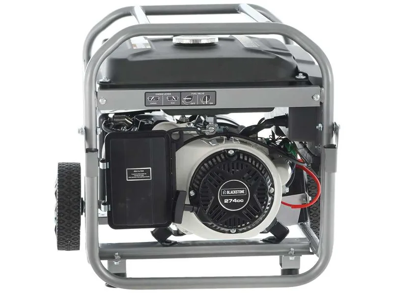 BlackStone BG 6050 - Groupe électrogène sur chariot à essence avec AVR et dem.électrique 4.3 kW - Continue 4 kW Monophasé