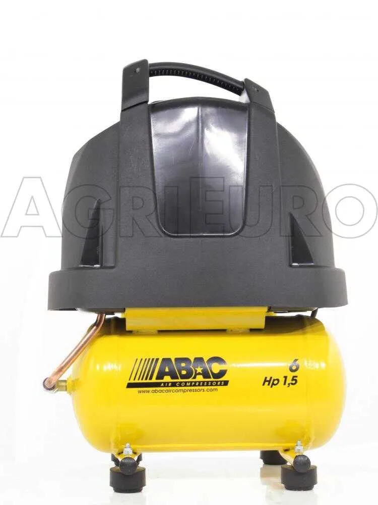 Abac vento B15 Baseline - Compresseur d'air électrique portatif monophasé, oil-less - Moteur 1.5 CV - 6 L