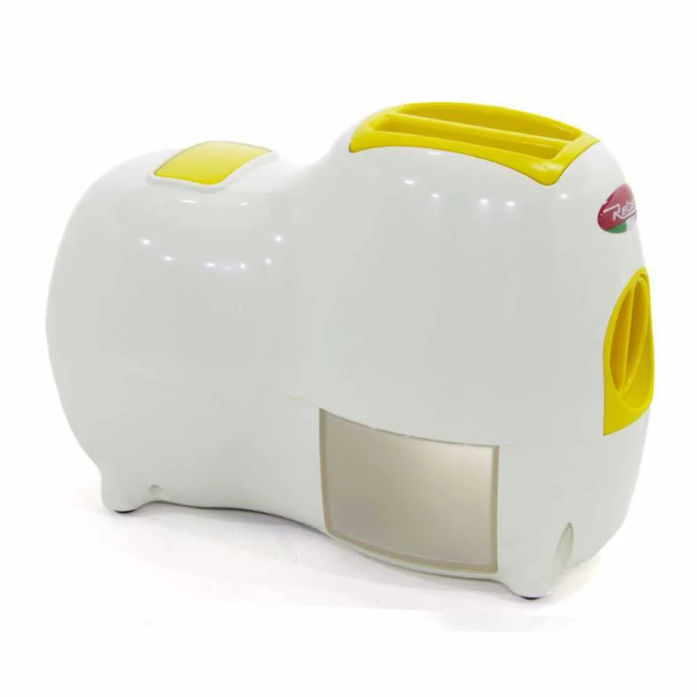 Reber Fido 9250 BG - Râpe électrique de table - Blanche et Jaune - Avec moteur de 140W