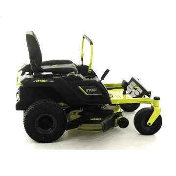 Tondeuse autoportée Ryobi ZTR480ex à rayon de braquage zéro - Moteur électrique sur batterie 48V/100Ah - coupe de 107cm - 2en1