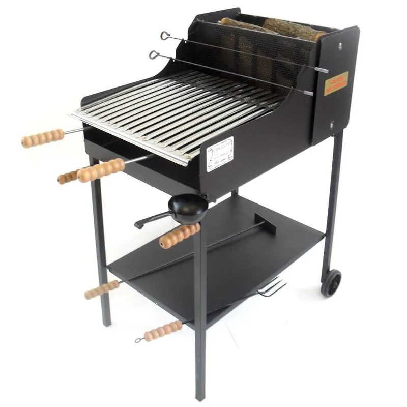 Cruccolini Fuocone Inox - Barbecue à bois et charbon en fer artisanal
