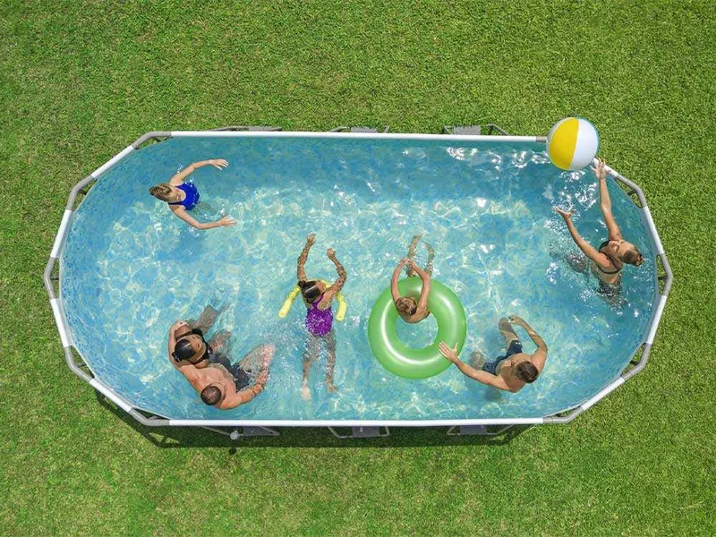 Bestway Power Steel 56710 - 549 x 274 x 122 cm - Piscine ovale