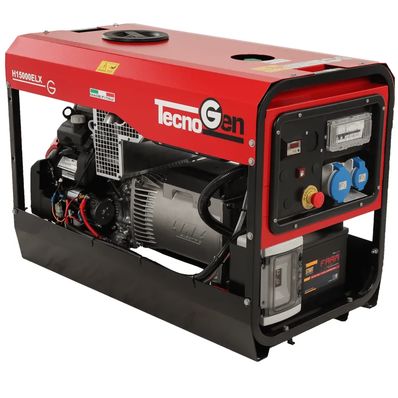TecnoGen H15000ELX - Groupe électrogène à essence - Honda GX690 - Continu 9.4 kW monophasé