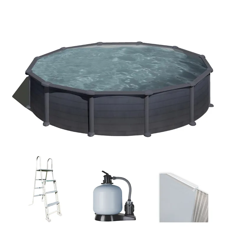 Gre Granada Ronde Ø550 x 132 cm - Piscine hors-sol en acier