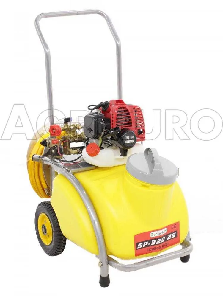 Pompe agricole thermique à chariot GeoTech SP 320 2S ALU - 2 temps à mélange