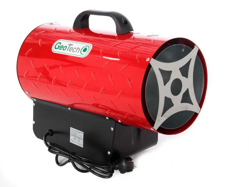 Générateur d'air chaud à gaz GeoTech GH 3300 F - démarrage piézoélectrique manuel