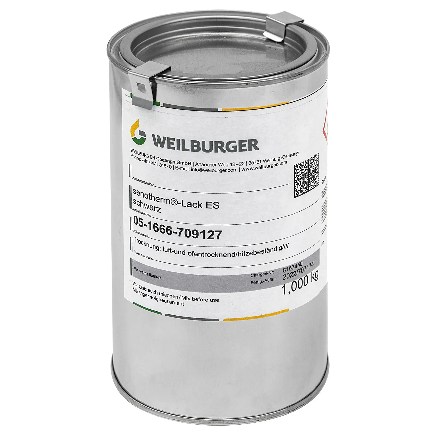 Raik Peinture pour poêle 1 kg Senotherm Peinture Noire