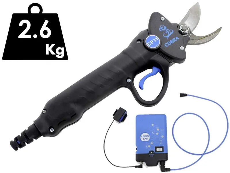 Sécateur électrique de taille Campagnola Cobra CP11, à batterie - Power Kit 170 LI-ION