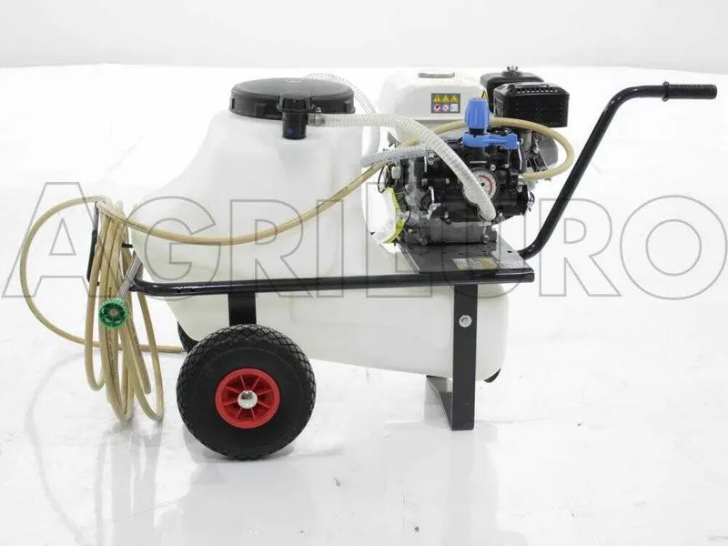 Groupe motopompe de pulvérisation Comet MC 25 - Honda GP 160 et chariot avec cuve 55 L