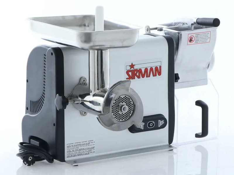 Sirman TCG 22 Dakota - Hachoir à viande électrique - Râpe intégrée - en aluminium et acier inox