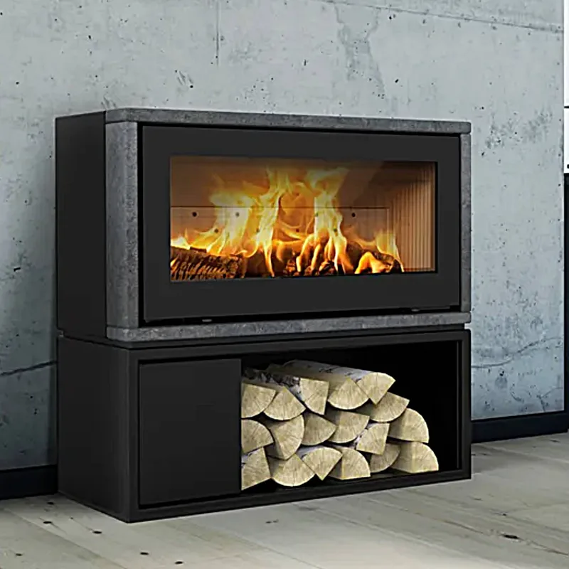 Lotus poêle à bois Style 370 sans socle, pierre ollaire