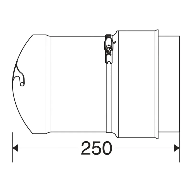 Schiedel Manchon de raccordement enfichable Ø 100 mm pour PPL Ø 130 mm