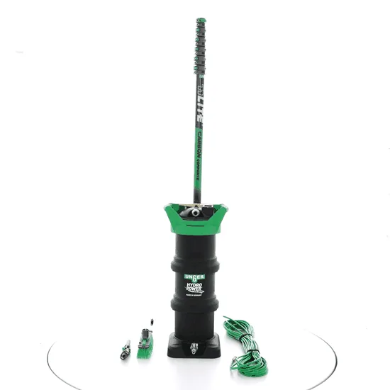 Unger Hydropower Ultra Expert - Kit de nettoyage pour vitres et panneaux photovoltaïques - Perche nLITE Carbon Composite 170-860 cm