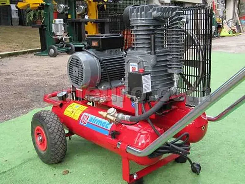 Motocompresseur avec moteur électrique Airmec 410 lt/min. compresseur de chantier