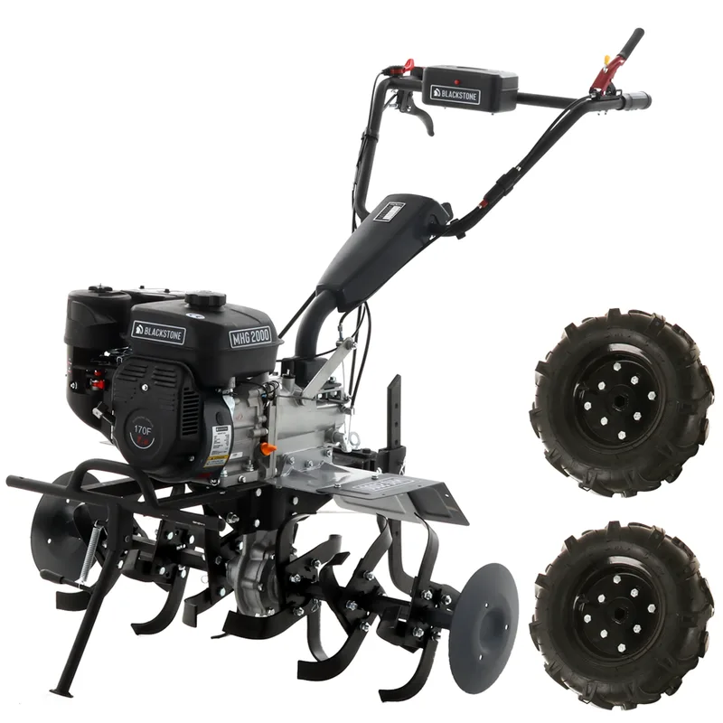 BlackStone MHG 2000 - Motobineuse thermique à essence de 212 cm3 - 7 CV