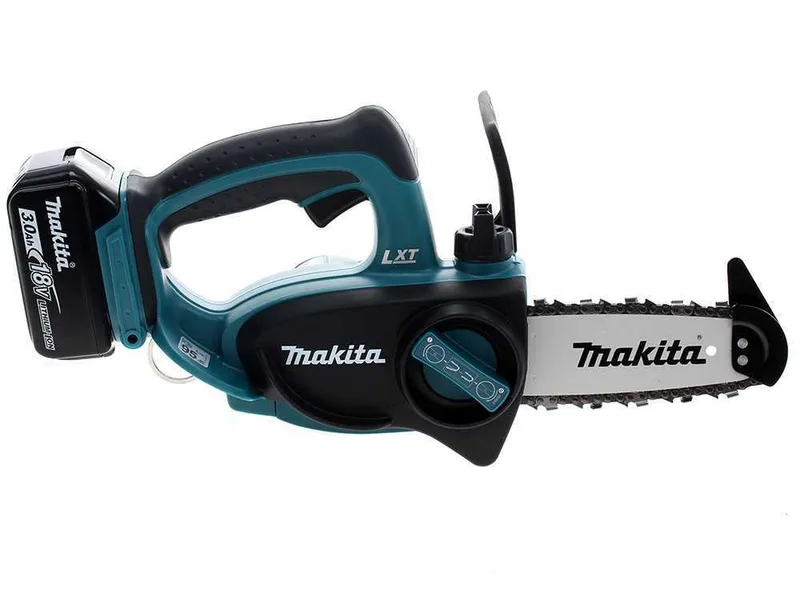 Makita DUC122RTE - Tronçonneuse à batterie 2 x 18 V 5 Ah - Guide de 11,5 cm
