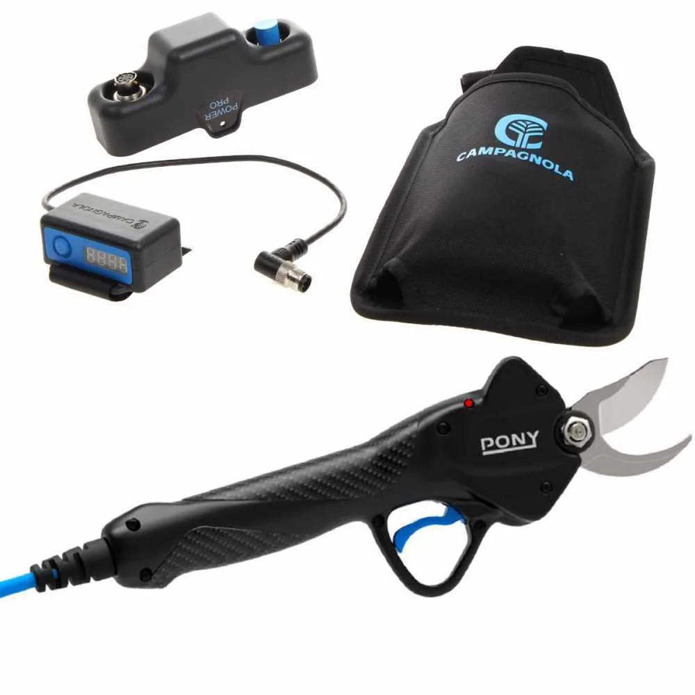 Kit Sécateur électrique de taille Campagnola PONY PRO sans batterie avec adaptateur pour batterie Li-Lion 170 - Diamètre de coupe 25 mm