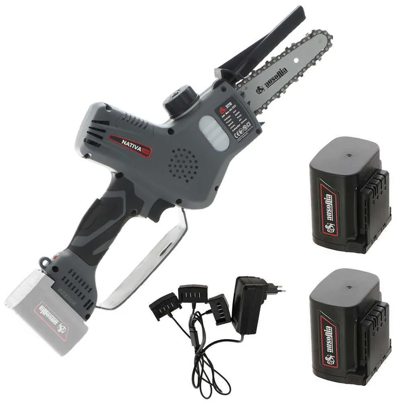 Élagueuse sur batterie Ausonia Nativa Saw - 3 Batteries de 24V 2.5Ah - Capacité de coupe 100mm
