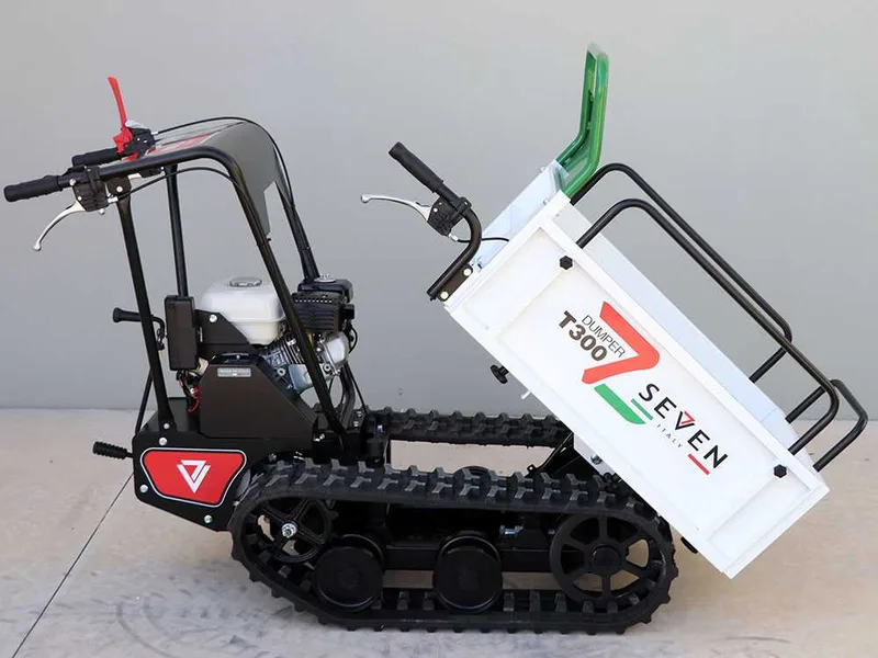 Brouette à chenilles Seven Italy T300 GX-E - Benne extensible - Charge 300 kg
