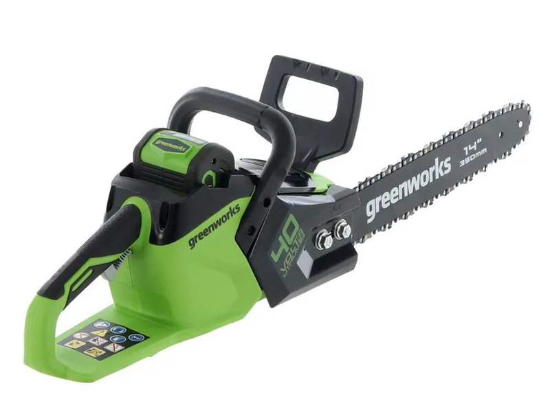 Greenworks GD40CS15 - Tronçonneuse à batterie 40 V - Guide de 35 cm