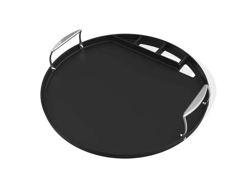 Plaque ronde en fonte pour barbecue Weber au charbon de bois