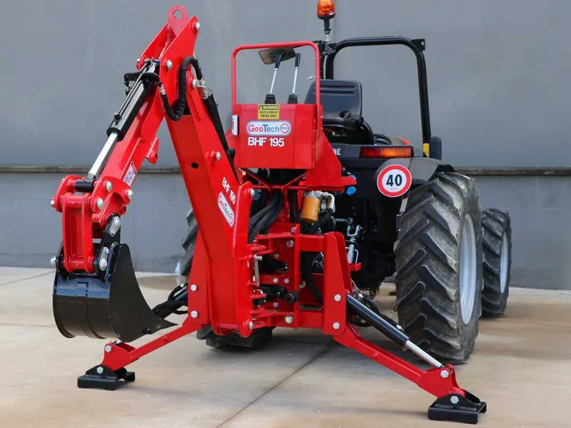 GeoTech Pro BHF 195 - Pelle rétro fixe pour tracteur