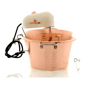 LAR Polentamatic - Chaudron en cuivre électrique pour polenta à base plate 6.5L - 8W max