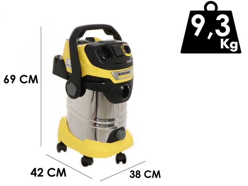 Karcher WD 6 P S V-30/6/22/T - Aspirateur multifonction - Bidon 30 L - 1300 W