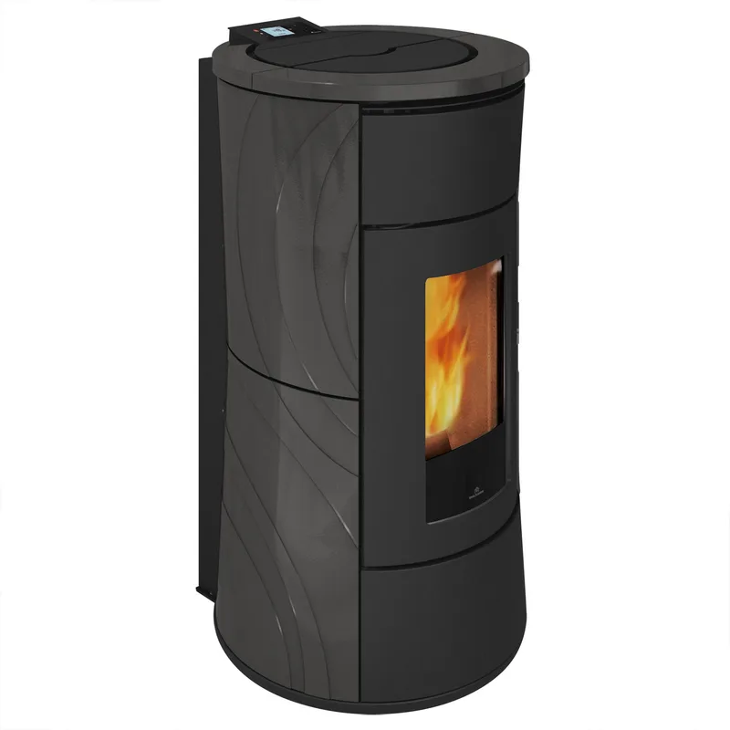 Edilkamin Cherie H 10 Evo poêle à granulés hydro céramique gris foncé