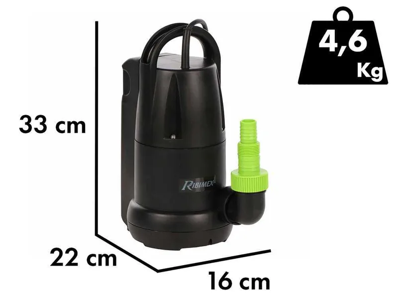 Ribimex PRPVC350A - Pompe immergée automatique - Eaux claires - 400 W