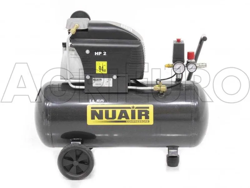 Nuair FC 2 50 - Compresseur d'air électrique monophasé - Moteur 2 CV - 50 L à air comprimé