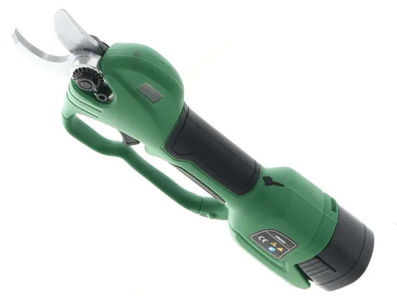 Sécateur de taille à batterie GreenBay TopCut 28 - 2 batteries de 16.8V - 2Ah - Diamètre de coupe 28 mm