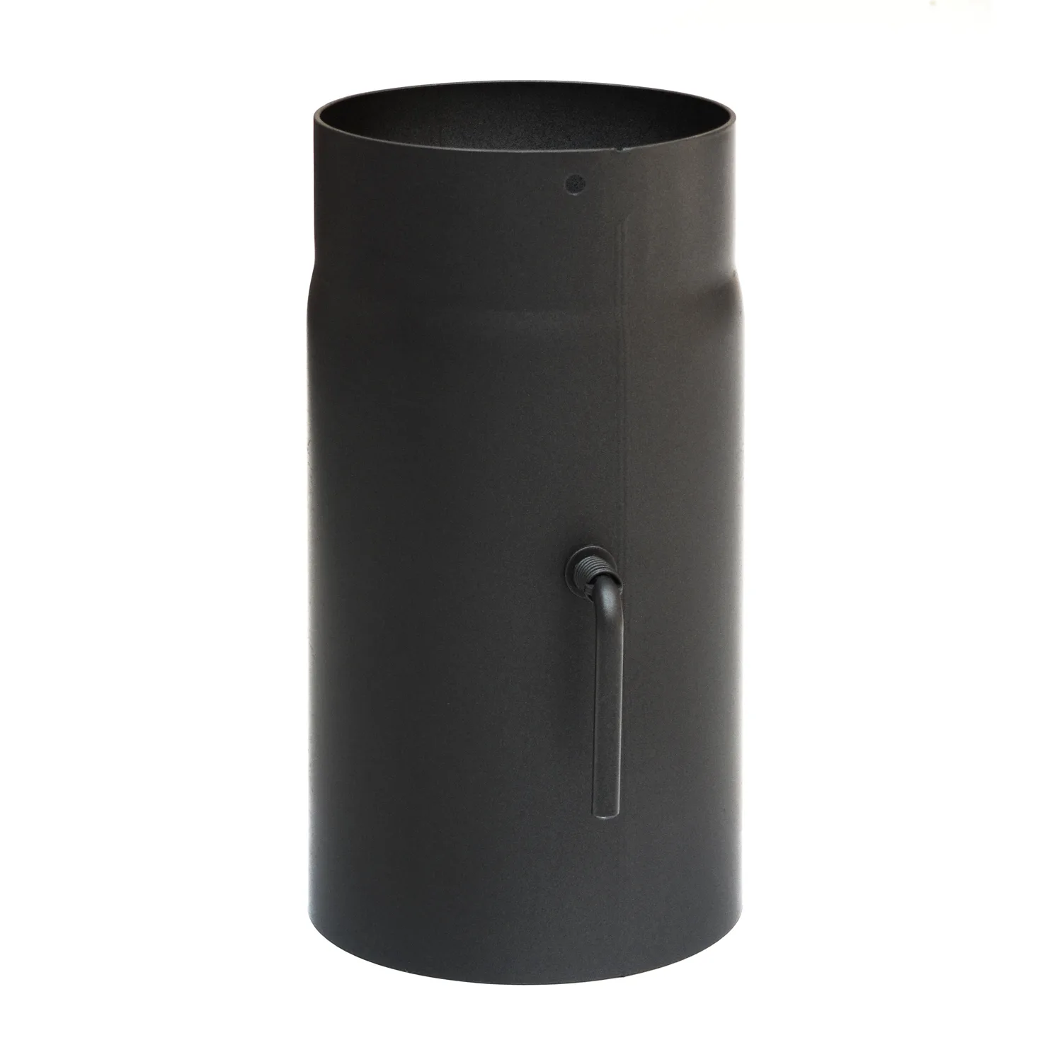 Raik Basic régulation de tirage 120mm noir L: 250mm pour tuyau de fumée / conduit de fumée
