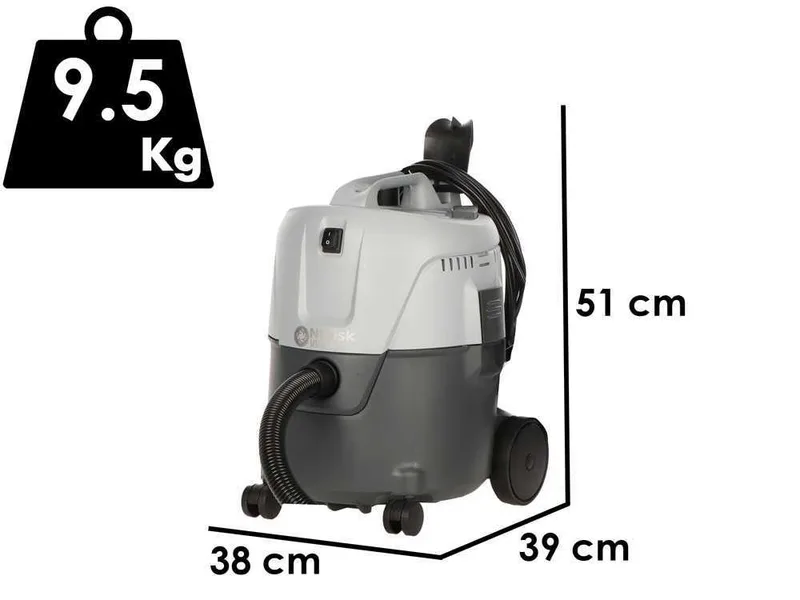 Nilfisk VL200 20 PC EU - Aspirateur eau et poussière - Bidon en plastique de 20 L - 1500W