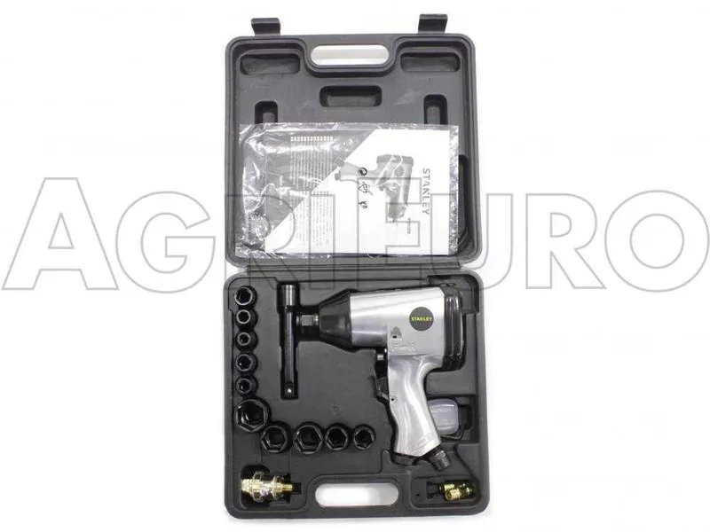 Kit d'accessoires visseuse à impulsion - 17 pièces pour compresseur - Stanley