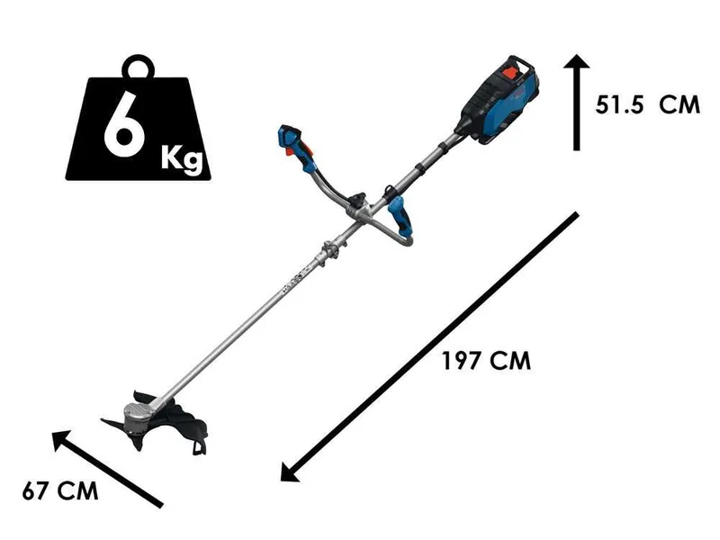 Bosch Professional GFR18V-25 BH - Débroussailleuse à batterie 18 V 4 Ah