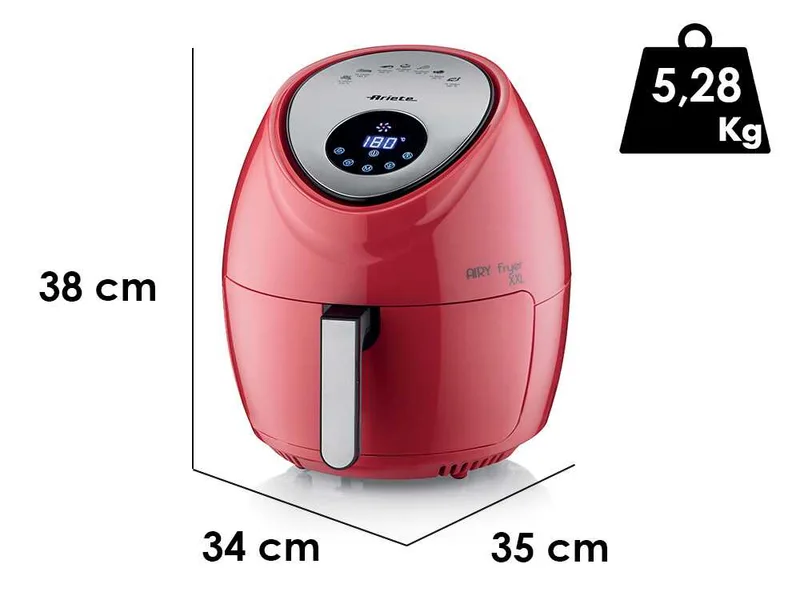 Ariete 4618/01 Airy Fryer XXL Rouge - Friteuse à air chaud