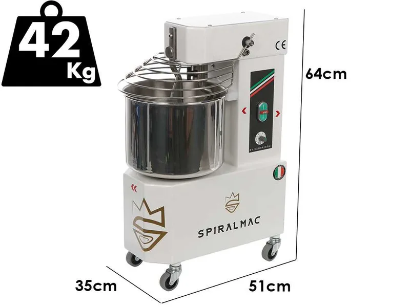 Spiralmac SV12 Royal Queen - Pétrin à spirale - 10 vitesses - Capacité 12 kg