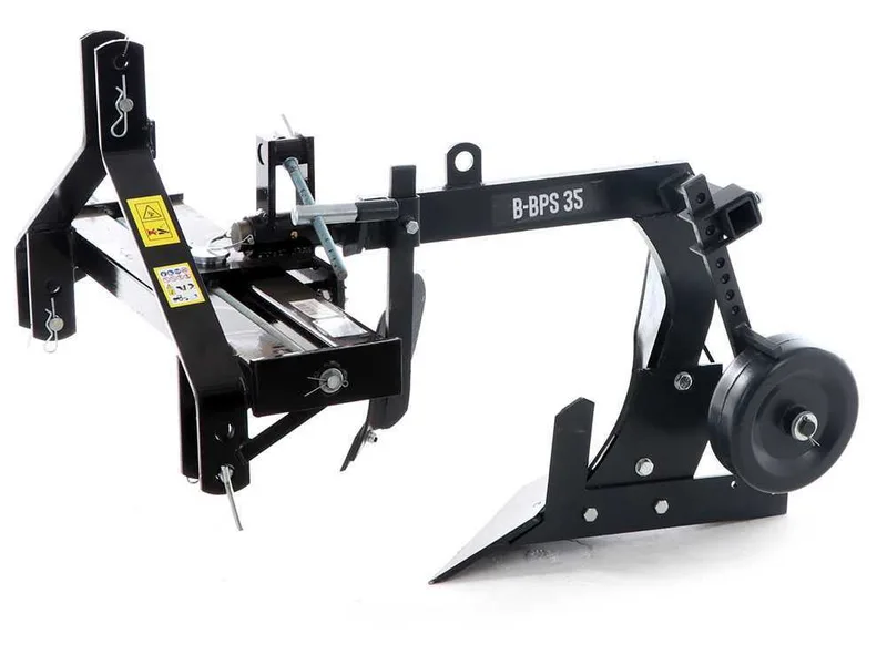 BlackStone B-BPS 35 – Charrue mono-soc – Réglage latéral manuel par vis - Pour tracteurs avec attelage à trois points