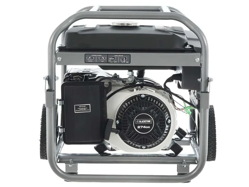BlackStone BG 6050 - Groupe électrogène sur chariot à essence avec AVR 4.3 kW - Continue 4 kW Monophasé