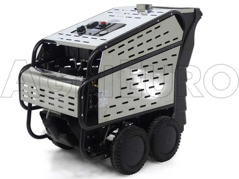 ITM - HOT STEEL 150/15 - Nettoyeur professionnel haute pression à eau chaude - triphasé - 150 bar - 900 l/h - INOX